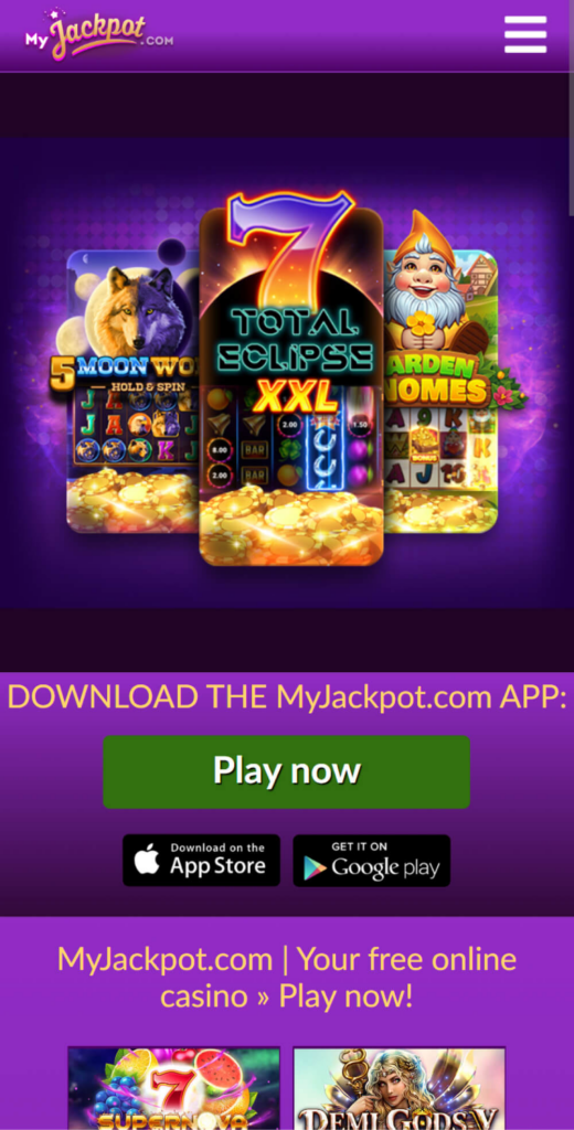 mobile et application de Casino MyJackpot