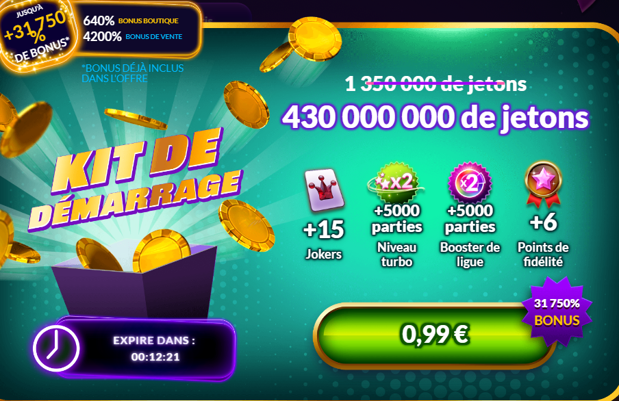 Kit De Demarrage de Casino MyJackpot